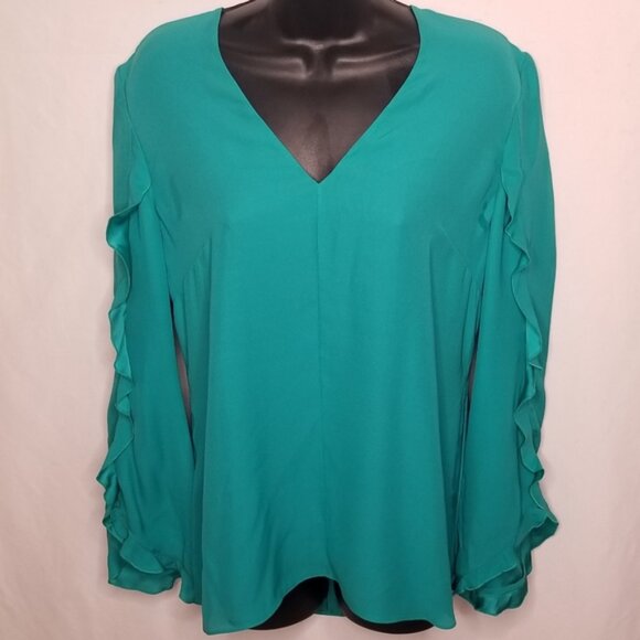 Lewitt Silk Ruffle sleeve blouse - Picture 6 of 12